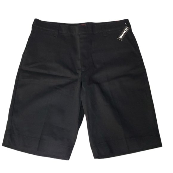 NWT Dickies Girls' Stretch Bermuda Short, Color Black, Sze 16 - Picture 1 of 9